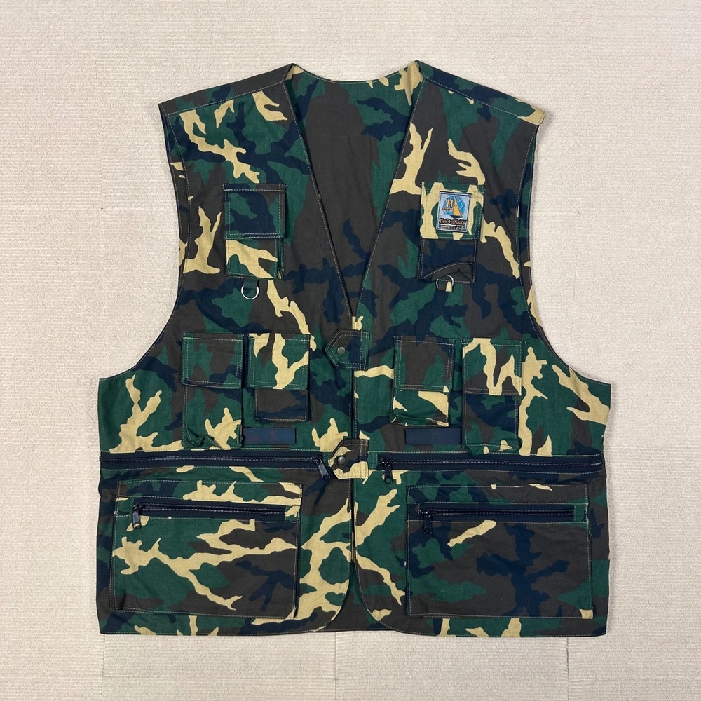 Hodonsky Sport Hunting Vest Men XL Camo Multi-Pocket Fishing Utility